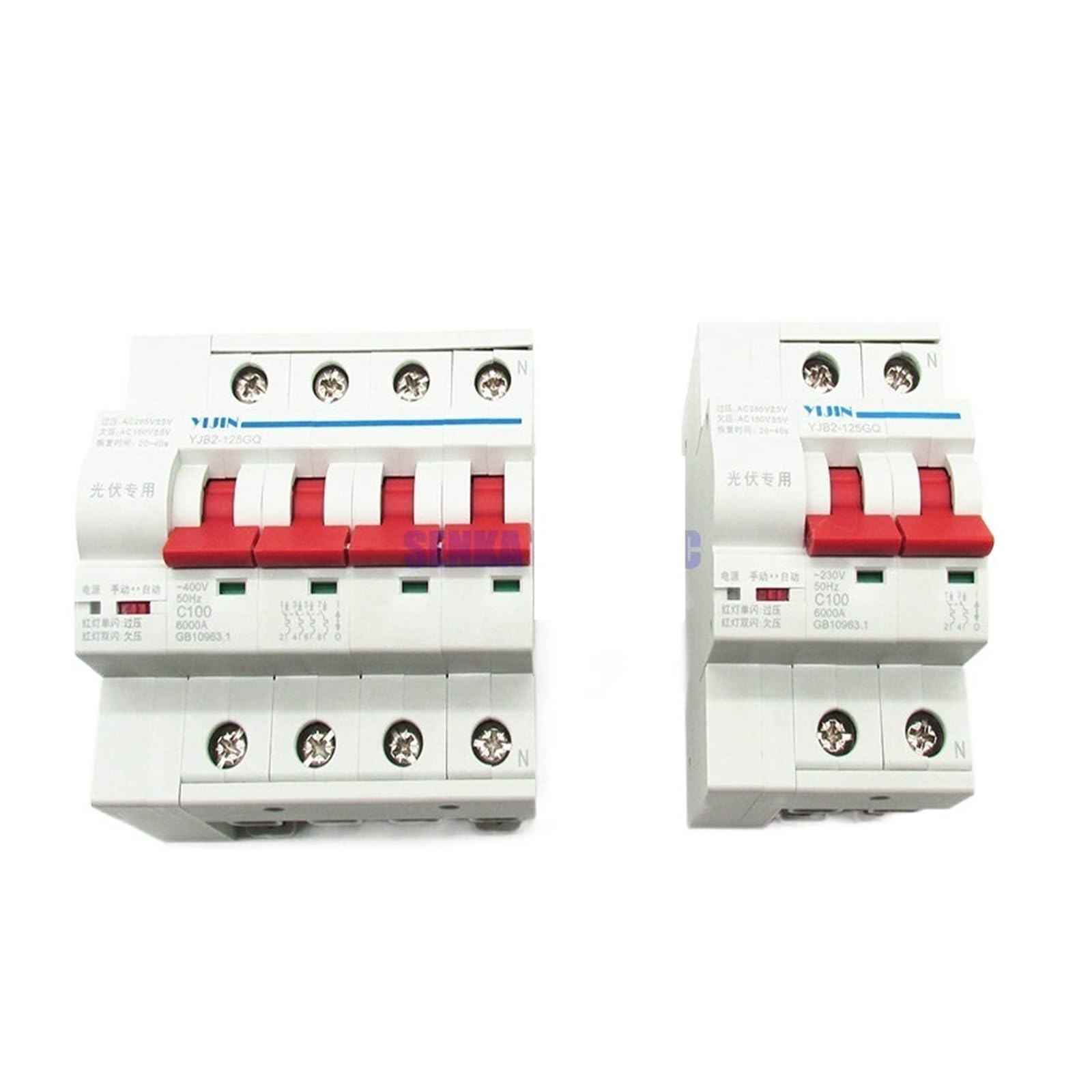 Disjoncteur automatique solaire 4P 32A réenclenchable pour éviter les coupures
