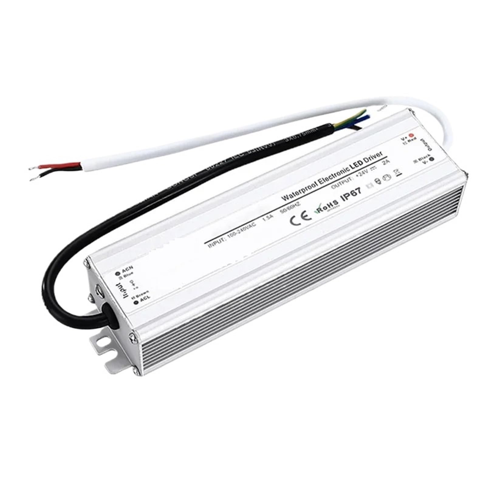 Alimentation LED 12V 100W IP67 étanche AC-DC pour ruban et éclairage extérieur