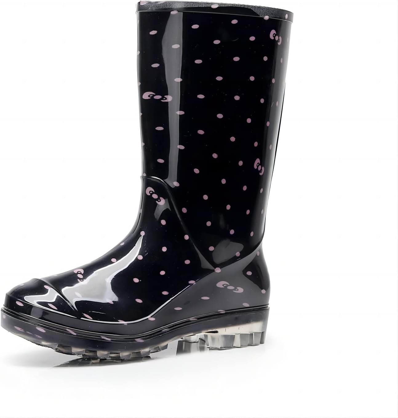 Womens Rain and Garden Boot Half Calf Rubber Rainboots Floral Printed Waterproof for Garden Women rain Footwear