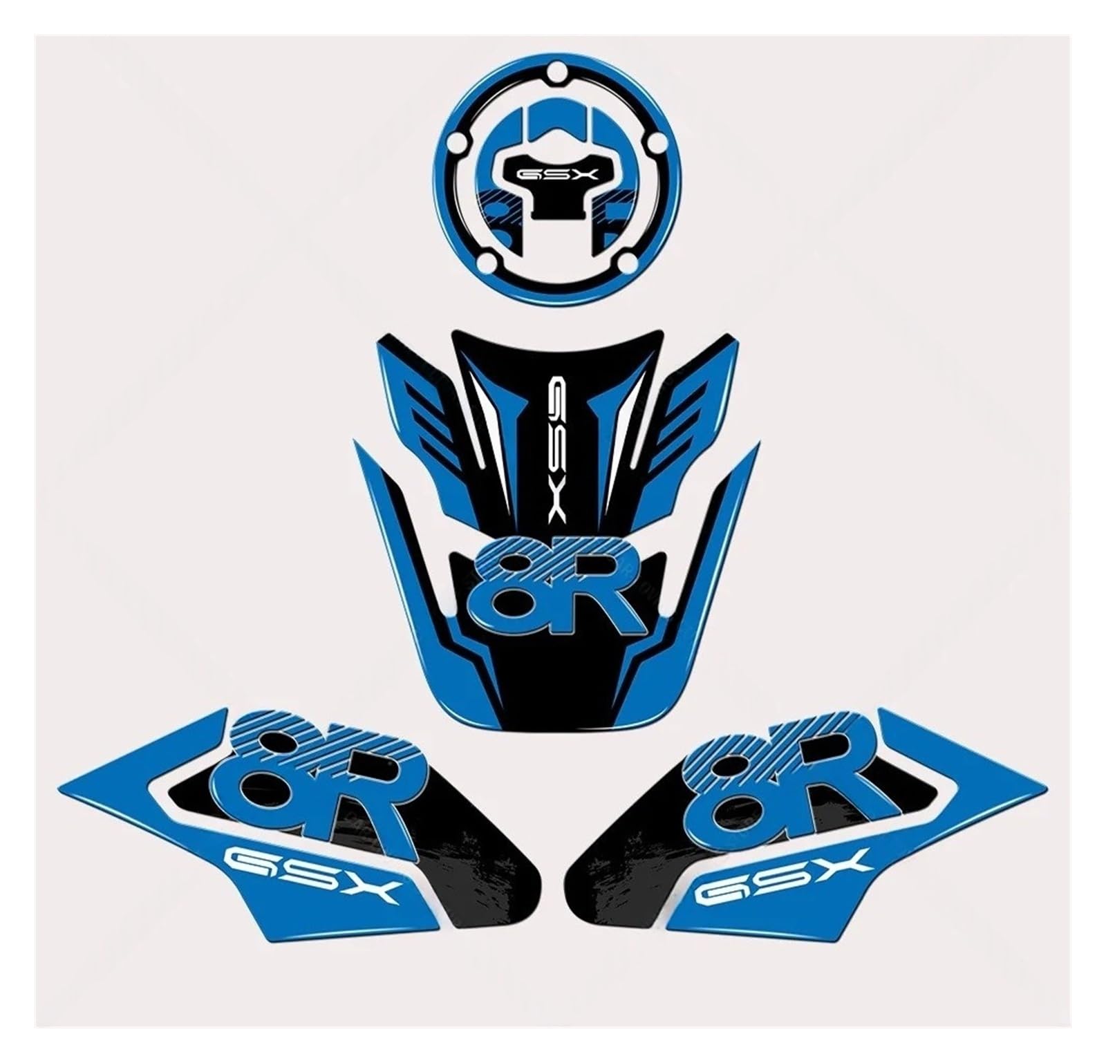 Motorcycle Fuel Tank Cap Sticker for GSX 8R GSX8R Epoxy Resin Protective Sticker Motorcycle Tank Pad Stickers Protection Kit Protective Sticker