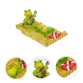 Amazon.co.jp: GAROZATION 庭の池の装飾 水に浮くカエル 庭の
