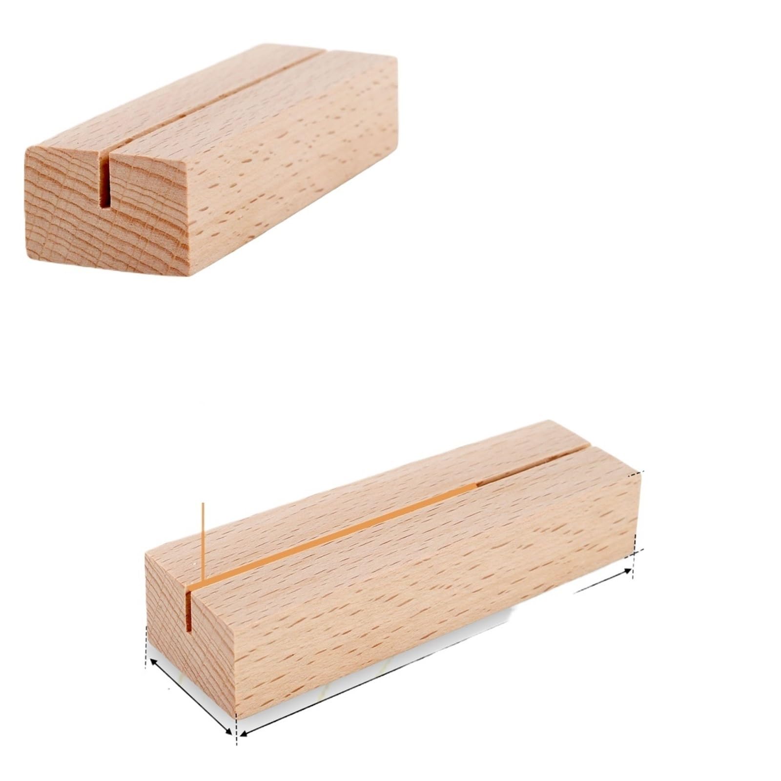 Tischkartenhalter aus Holz, 20 Stück, Tischkartenständer, Naturholz, Schilderhalter für Hochzeitstisch, Namensnummer, Bilder