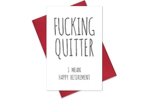 Funny Retirement Card for Women: Sarcastic Retirement Gifts for Coworkers, Ladies, Friends,...