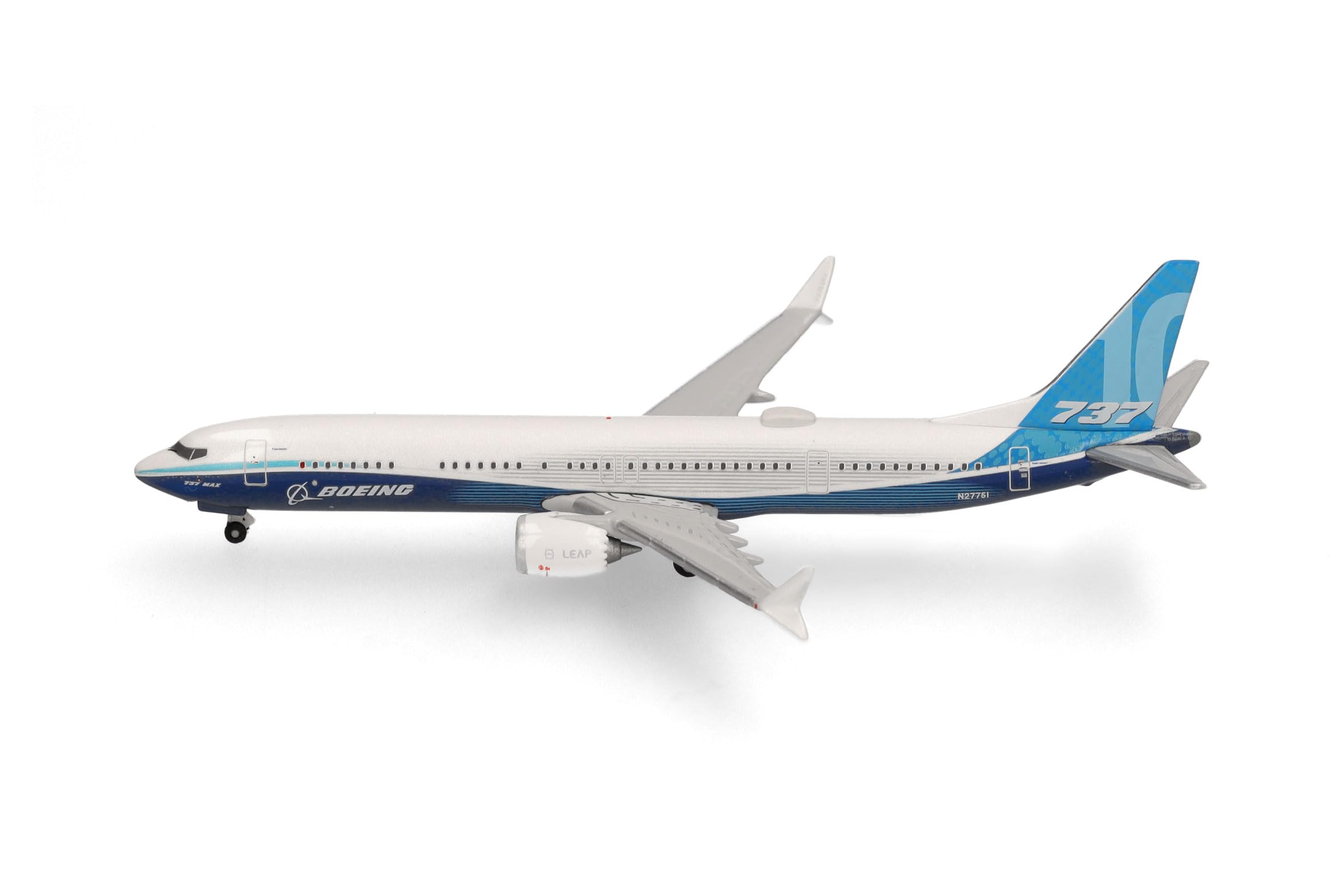 Herpa aereo in miniatura Boeing 737 Max 10, miniatura in scala 1:500, pezzo da collezione, modello di aereo senza base, metallo