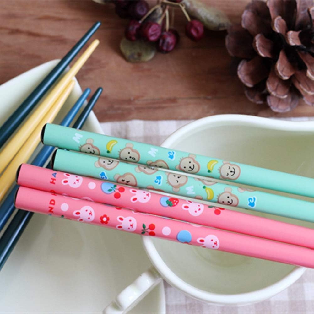 Promo Discount Up To 70% Off 5 Pairs Premium Reusable Chopsticks Set - Natural Wooden Chinese Japanese Korean Chopsticks, Lightweight Easy to Use Chop Sticks Utensils for Asian Food (Colorful Animals) Super Sale 🛒 5 Pairs Premium Reusable Chopsticks Set - Natural Wooden Chinese Japanese Korean Chopsticks, Lightweight Easy to Use Chop Sticks Utensils for Asian Food (Colorful Animals)