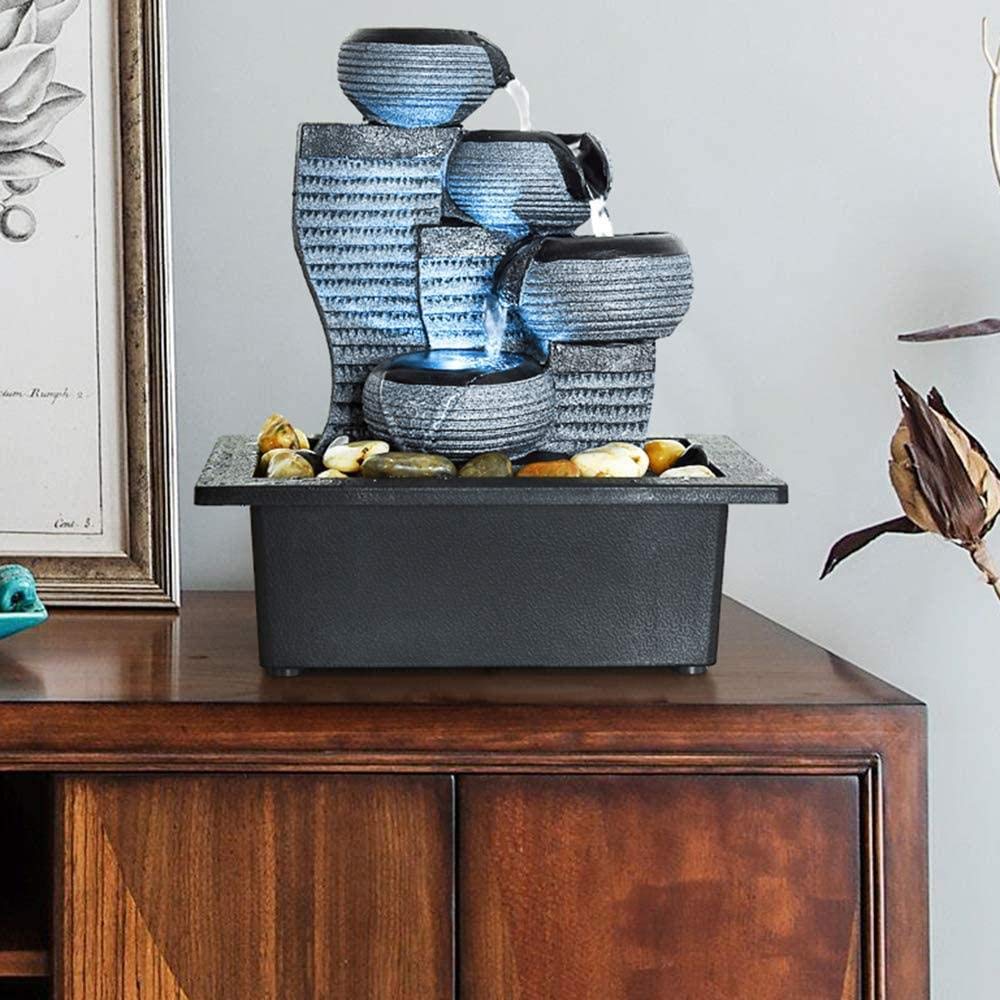 Buy Indoor Fountain Desktop Waterfall Fountain LED Indoor Fountains