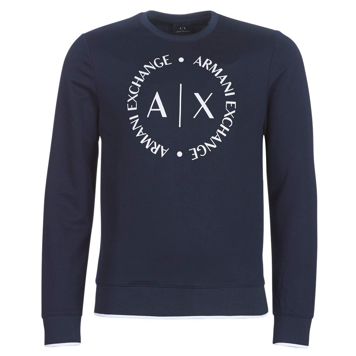 A|X Armani Exchangemens Long Sleeve Sweatshirt with big logo Long Sleeve Sweatshirt With Big Logo