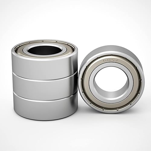 Miniatura 8 de Aopin 607Z - Rodamientos de bolas de 0.27 x 0.74 pulgadas de diámetro exterior, doble sellado de metal, en miniatura, aplicable para patinetas,