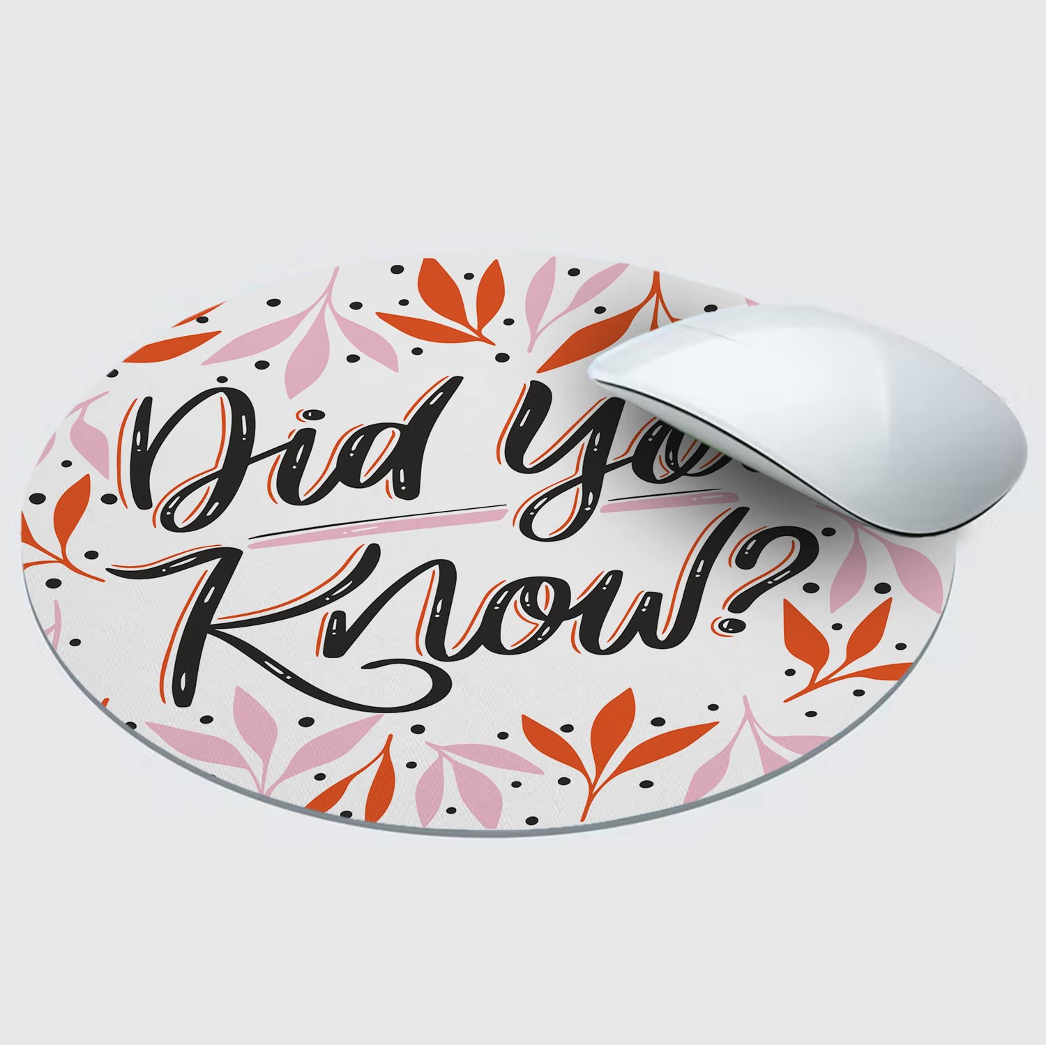 PAPER PLANE DESIGN Anti Skid Mouse Pad for Desktop and Laptop Computer (Round , Size- 20 cm ) s64