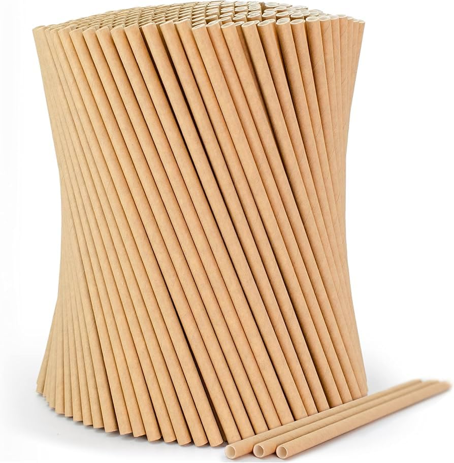 500 Pailles Papier Kraft Idéales pour Anniversaire Mariage et Cocktail