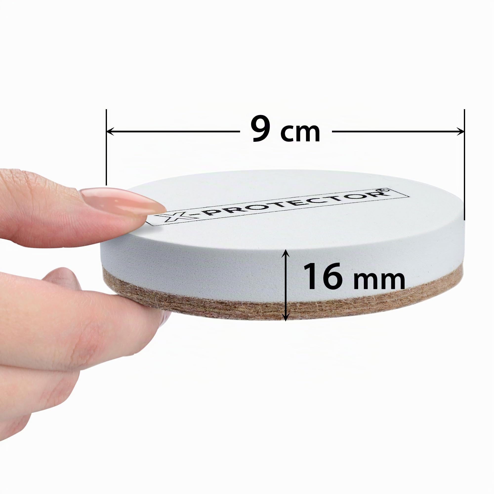 Scivoli in Feltro X-PROTECTOR – 8 Pezzi ⌀ 9cm per Superfici Dure e Elettrodomestici: Spostare Mobili Pesanti in Modo Facile!