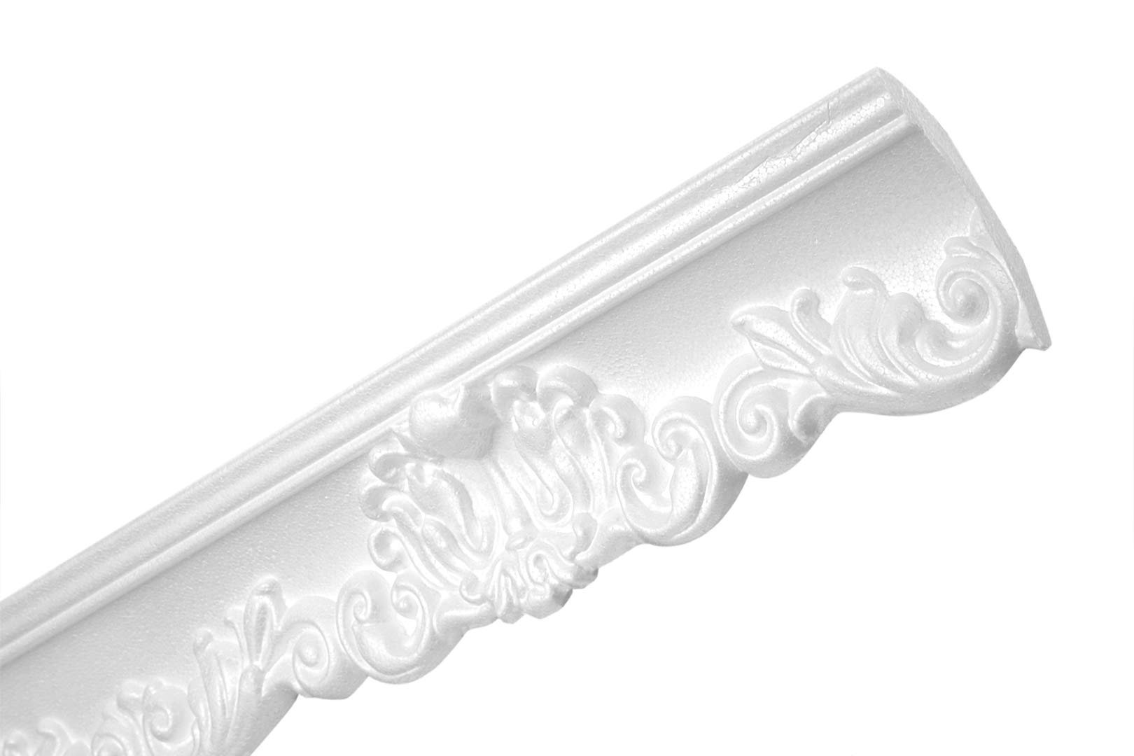 Cornisas De Techo Poliestireno Molduras De Techo De Poliestireno - 2m  (Blanco, Esquinas Pre-cortadas) Moldura Techo Poliestireno, image size:1620x1080