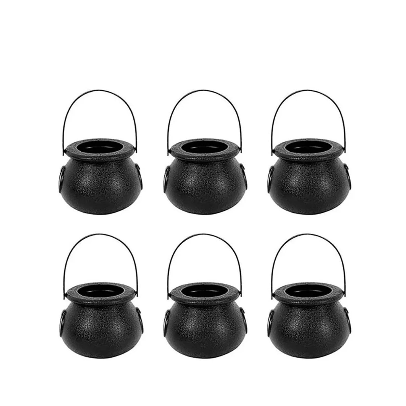 SZAJDSNMURB Halloween Pumpkin Candy Bucket Plastic Cauldron Kettle