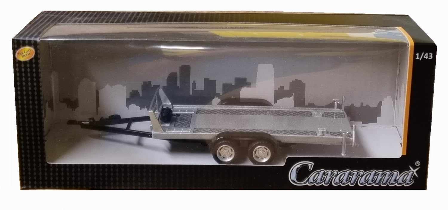 Remorque Voiture Plateau Double ESSIEUX 1/43 Métal et Plastique