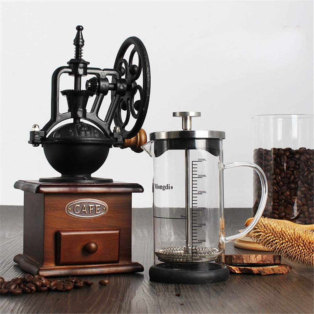 Manuale Del Chicco Di Caffè Retrò Classico In Ghisa Manovella Caffè Regolazioni Di Routine Regolabili Mulino Con Ceramica Rettifica Core Regalo Portatile Per Gli Amanti Del Caffè