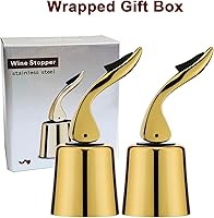 Vista 5 de Tapones de vino para botellas de vino con tapón de botella de vino al vacío de acero inoxidable con corchos de vino reutilizables de silicona, a