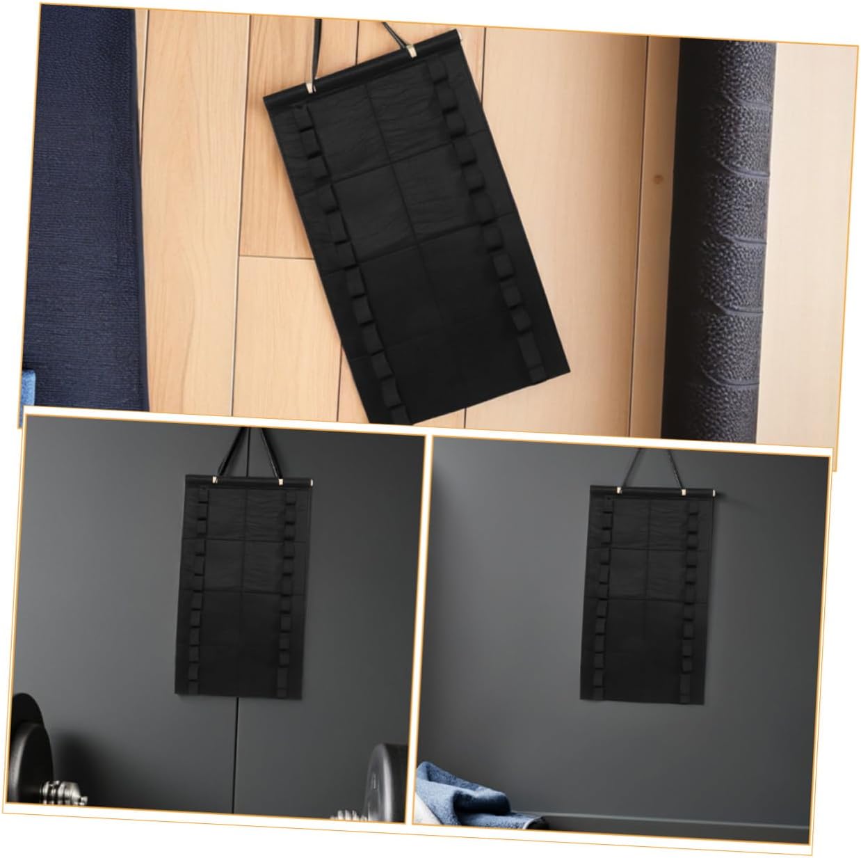 2pcs Taekwondo Karate Belt Display Rack Wall Mount Organizer Black Martial Arts Belt Holder for Judo and Karate Storage Suitable and Adults