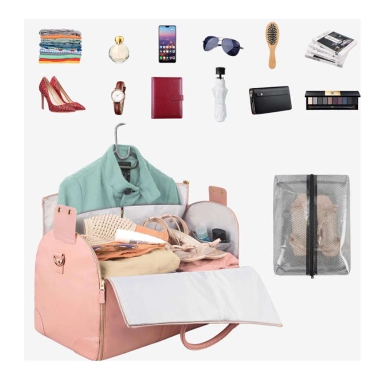 Sacs de Voyage for Voyage avec Pochette à Chaussures, Grande capacité