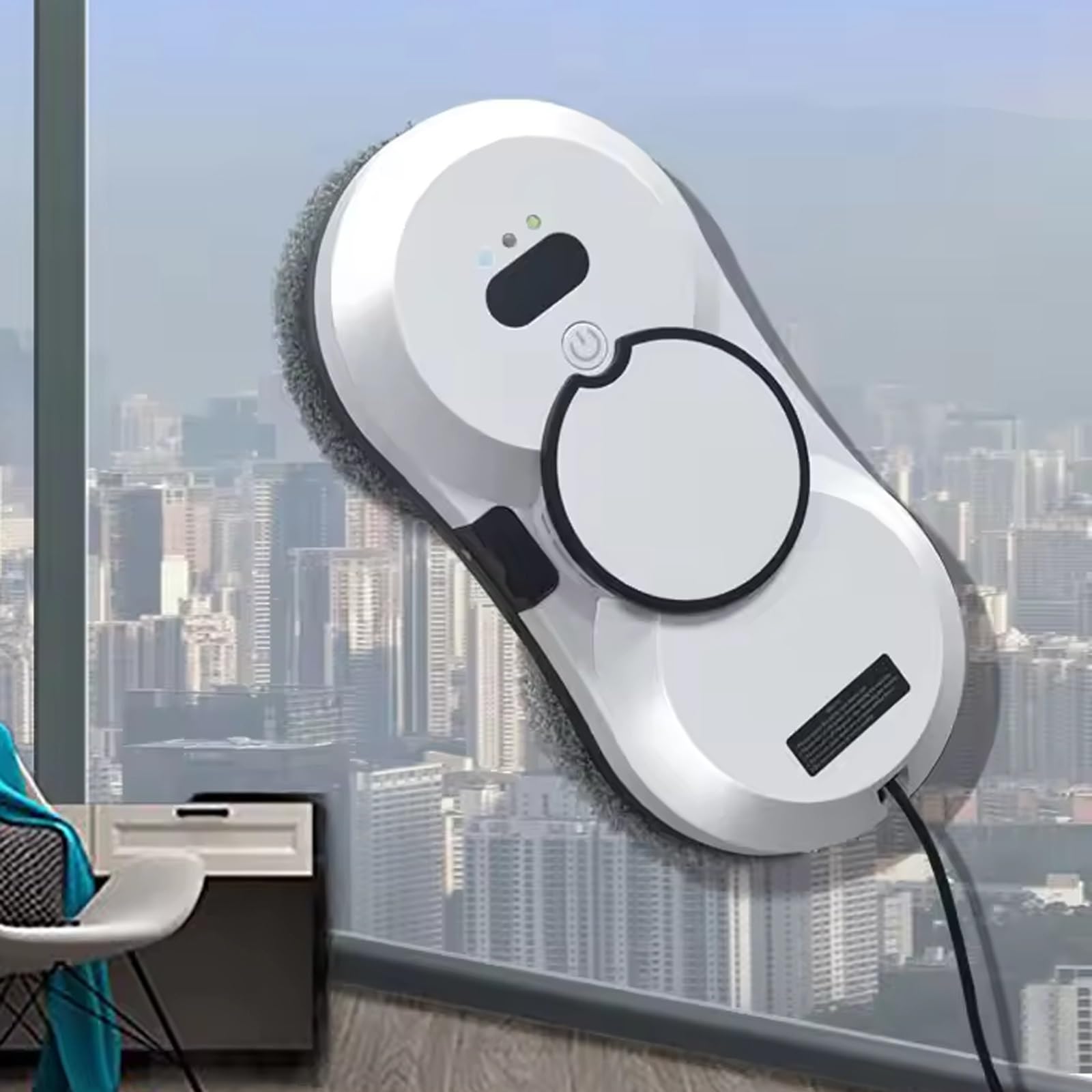 FHRKA Automatic Window Cleaning Robot, 2800Pa Suction Robotic Vacuums Window Cleaning Machine, Window Glass Cleaner Robot