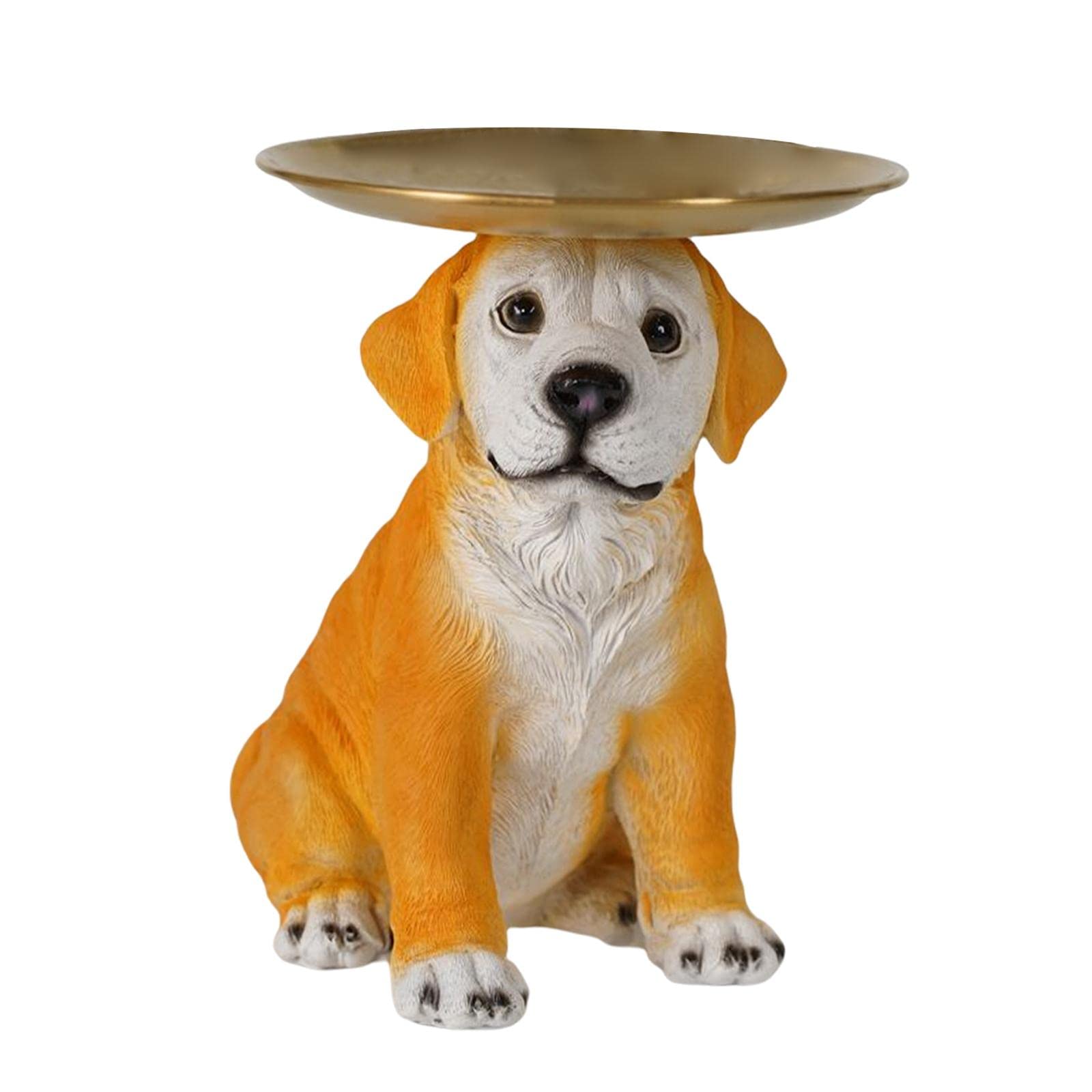 FASHIONMYDAY Fashion My Day® Dog Storage Ornament Decoration Crafts Entrance Key Holder Tray on Head Home and Garden | Home Decor | Figurines| Figurine