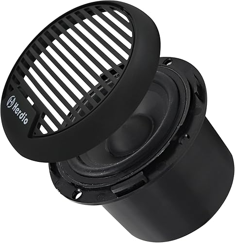 Miniatura 10 de Herdio Altavoces Bluetooth marinos de 3 pulgadas para barco, motocicleta, bañera de hidromasaje, estéreo con potencia máxima de 140 vatios (un par)