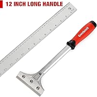 Vista 3 de Goldblatt 2 raspadores de hoja de afeitar con 20 cuchillas y raspador de pintura de yeso 9 en 1 Goldblatt, raspador de cuchillos de masilla de acero