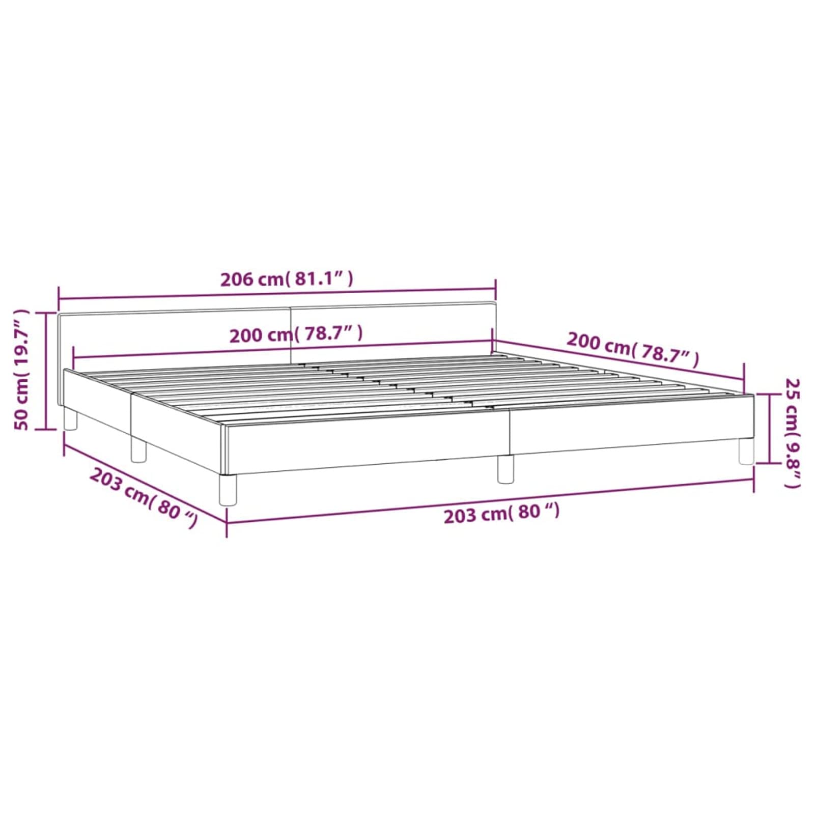 ShGaxin Struttura del letto con testiera, Doghe, Base letto, Telaio del letto, Letto mobile, letti per bambini, letto completo, pelle sintetica crema 200 x 200 cm