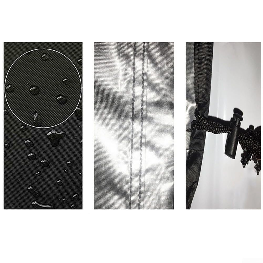 Funda impermeable para bicicleta de ejercicio estacionaria para bicicletas verticales de interior, a prueba de polvo y UV, de 210D Oxford, negra, para equipos de ciclismo, para bicicletas de