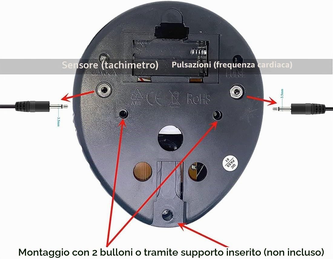 Tachimetro di ricambio per cyclette, cyclette computer, cardiofrequenzimetro, monitor LCD per bici da interno