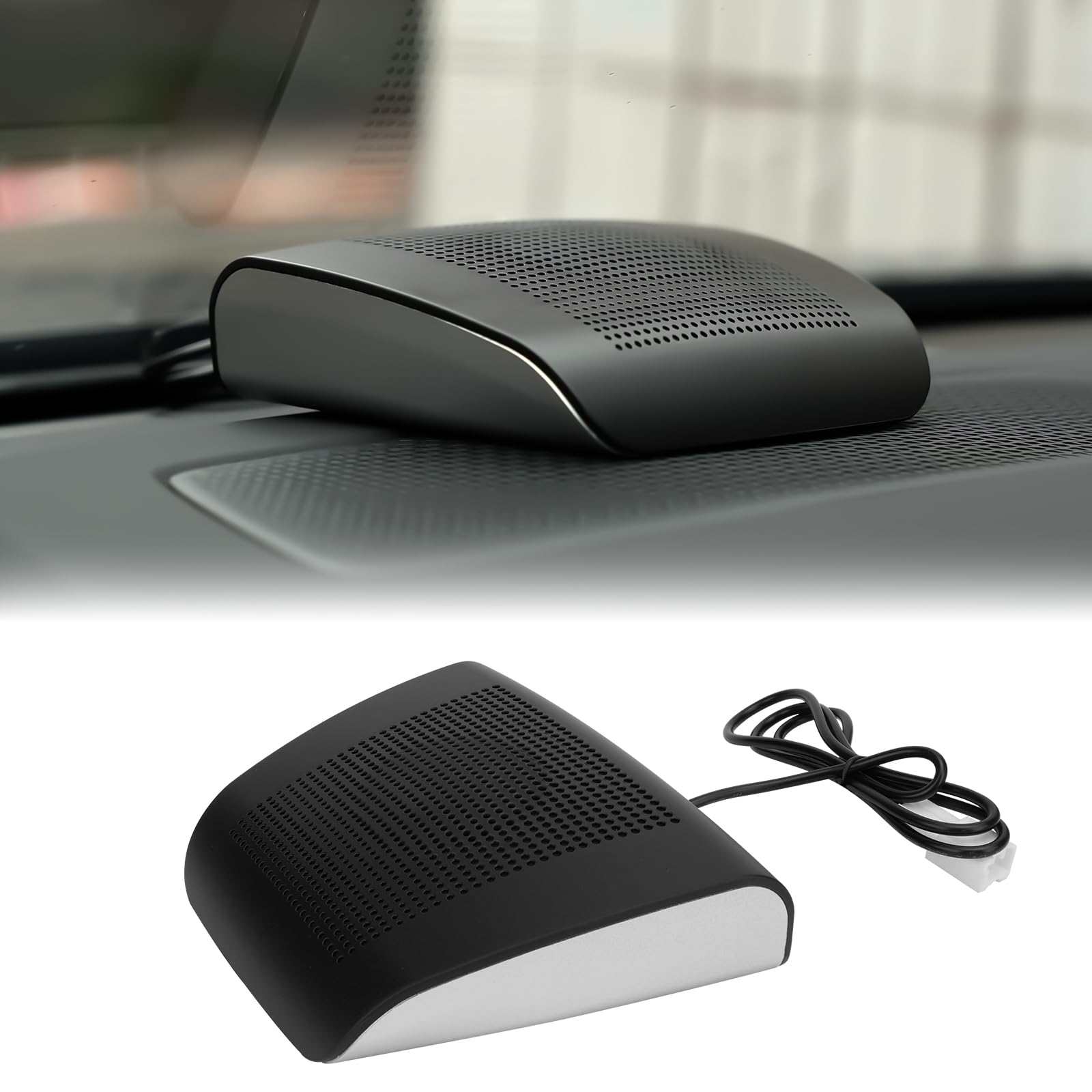 WDiYA Universal Car Center Channel Speaker - High Performance Surround Sound System, Surface Mount Mid-Dash Audio for All Vehicles, Easy No-Cut Installation, Sleek Design (Fits Trucks/SUVs/Sedans)