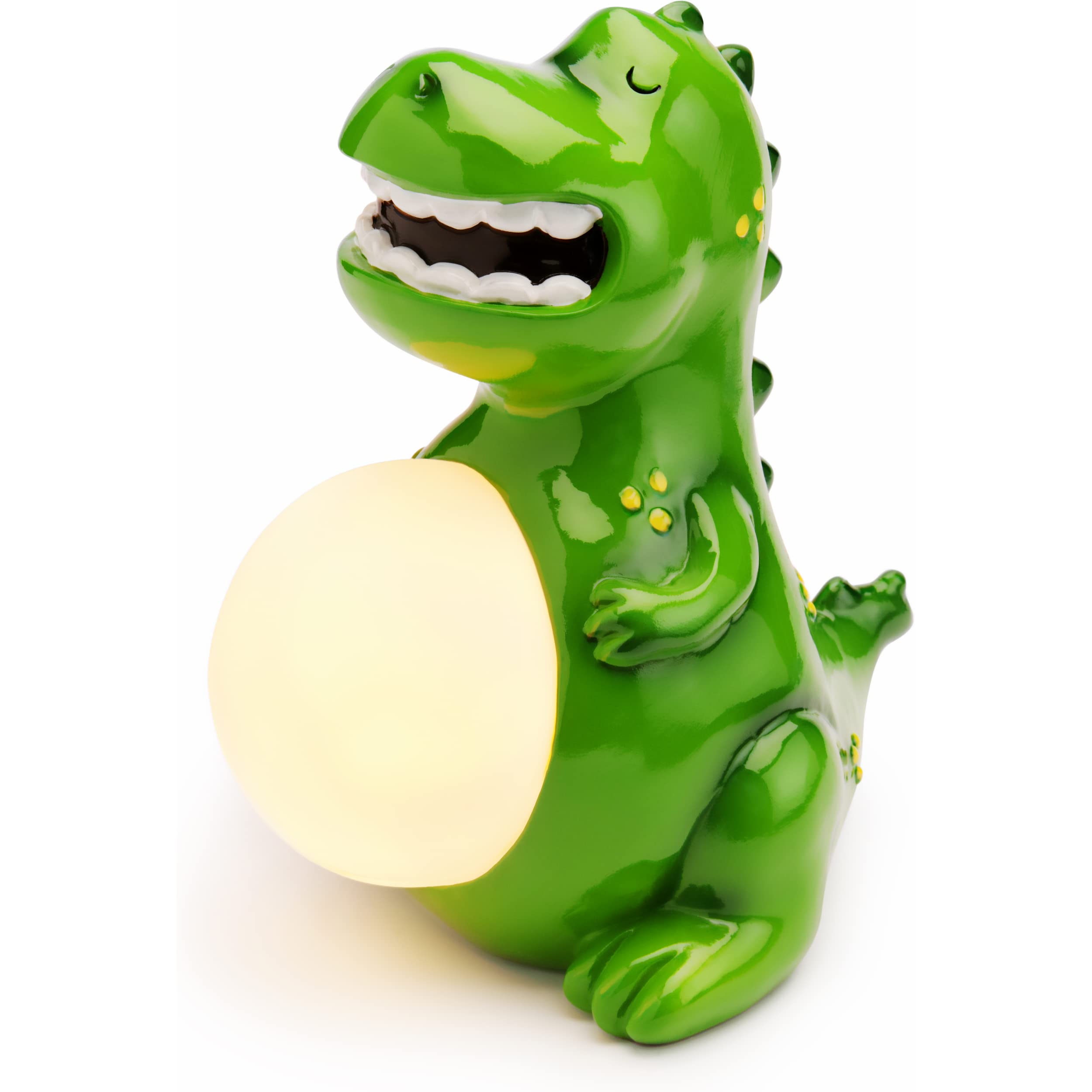 Mousehouse Gifts White - Dinosaur Night Light With Led Illumination, T-Rex Bedside Lamp For Peaceful Sleep