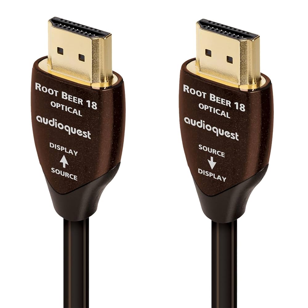 Amazon | AudioQuest - 20M 18G ルートビール HDMI AOC