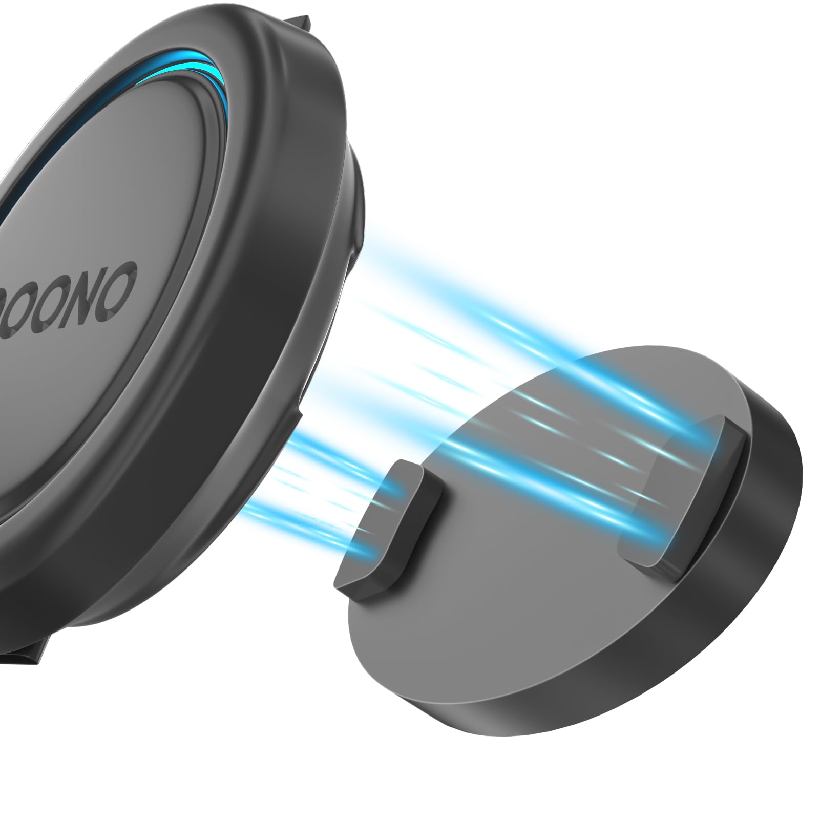 Magnetische Autohalterung für OOONO CO-Driver NO2 Blitzerwarner, OOONO 2 Halterung Auto mit Eingebauten Magneten Exakte Passform für OONOO NO2, Schwarz