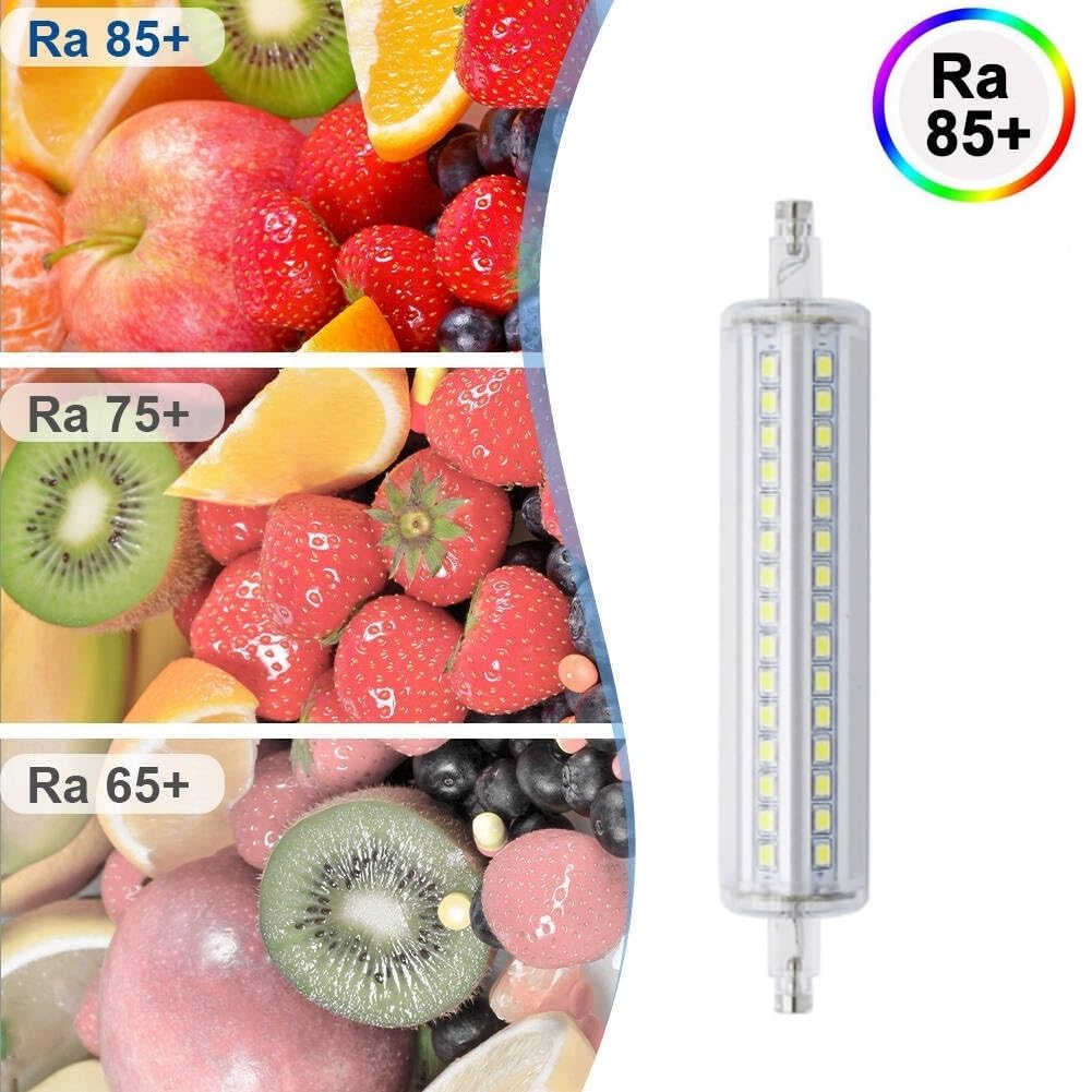 Żarówka LED R7S, 118 mm, 10 W, SMD 2835, kąt świecenia 360°, 110–230 V, wymiana projektora krajobrazowego (118 mm, 10 W, 110 V, 2 szt/ciepła biel 2700 K)