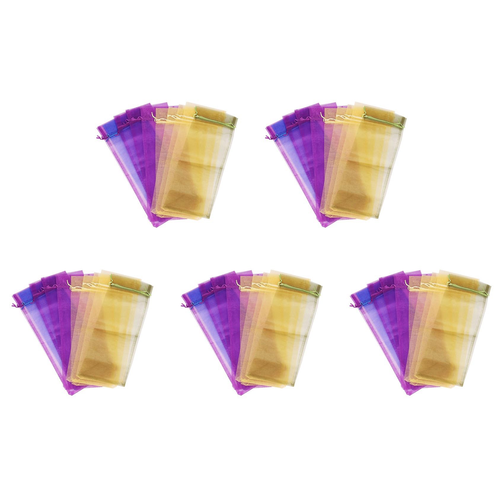 Hndhbfgrt 50 X Sheer Organza Wine Bottle Gift Bags for Present Weddings Party