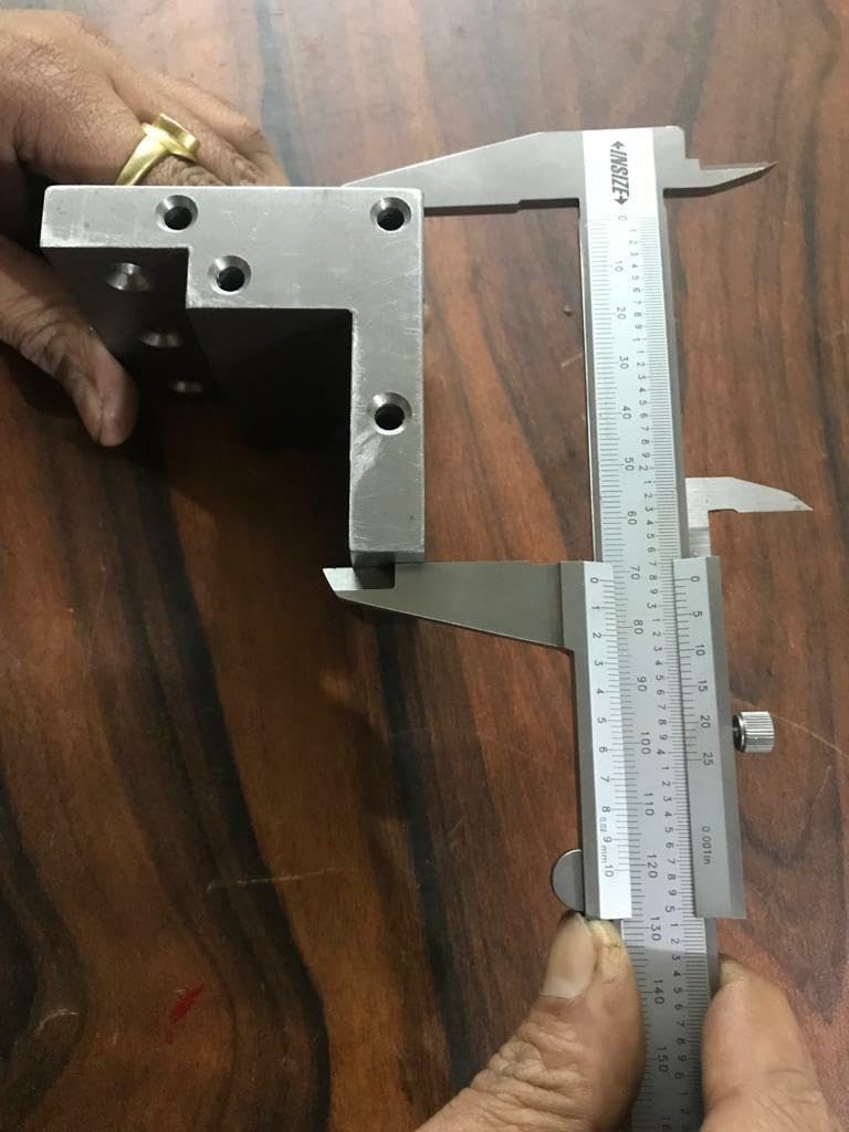 ANGLE PLATE 3x3x3" stepped,Precision Hardened Ground w. tapped holes 0.0002" USA-Amz720