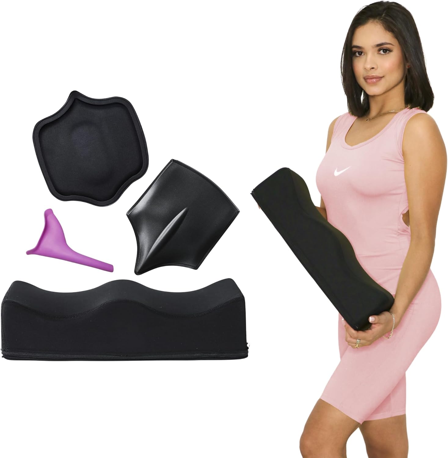 BBL Pillow After Surgery, Portable Lifting Cushions Butt Pillow with Ab Board Post Surgerys Liposuction, Soft Butt Cushion with Lipo Foam Board, Booty Pillows BBL Post Surgery Supplies