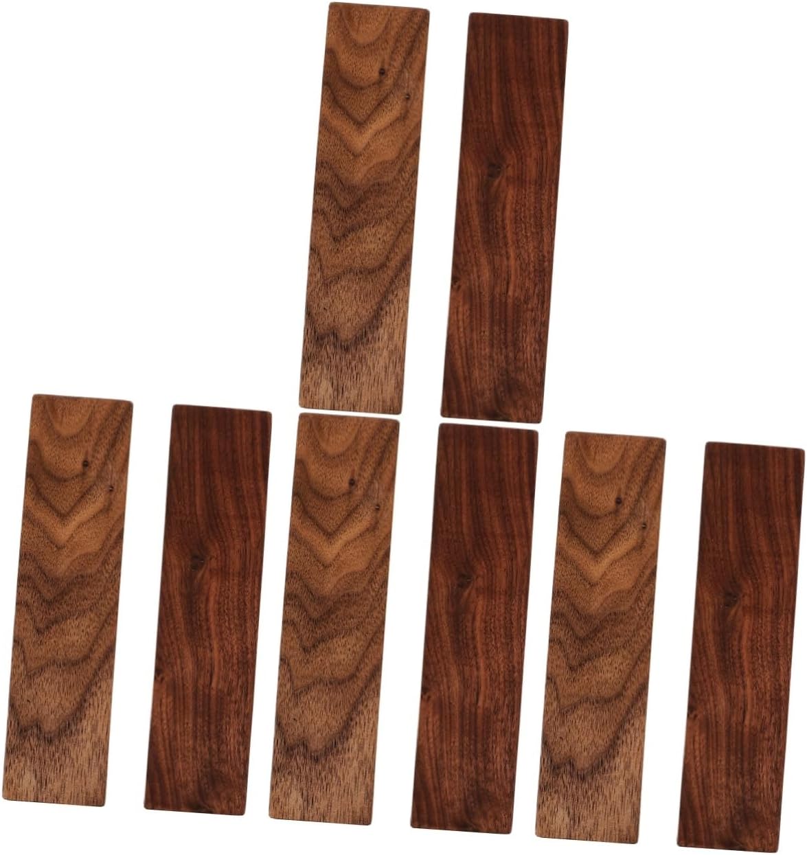 Sewroro 8pcs Thick Walnut Wood Carving Blocks for Crafting Unfinished Rectangular Wood for Sculpting Whittling and Creative Projects