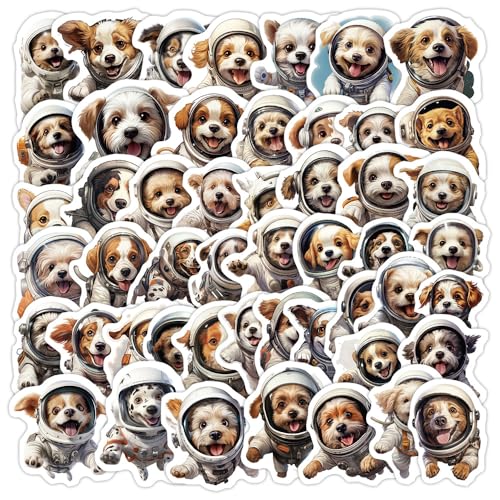 50枚 スペース ドッグ カートゥーン アストロ ノート キュート ステッカーセット おしゃれ 人気 防水 スーツケース ギター 車 バイク 自転? 水筒 ヘルメット パソコン スマホ ノート デカール スノボ スケートボード 荷物 スマホケース 用