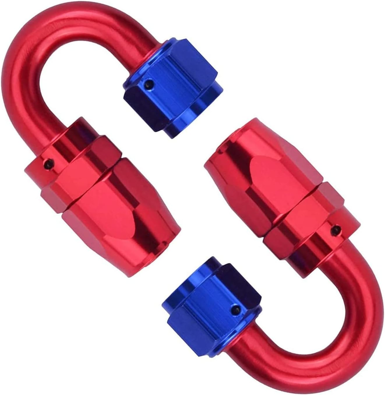 20FT 6AN PTFE Fuel Line Kit 3/8"E85 Oil Gas Fuel Line Stainless Steel Braided Hose with 10pcs 6AN Hose Teflon Fitting Kit