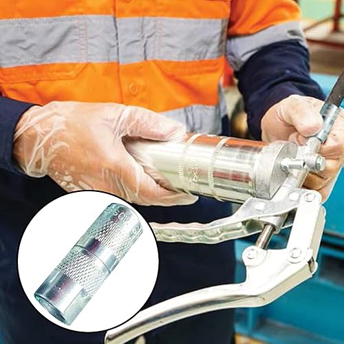 Miniatura 8 de COOHLYEE 4 acopladores de pistola de grasa, acero chapado en zinc duradero, 4 puntas de mandíbulas, accesorio para lubricación de precisión en