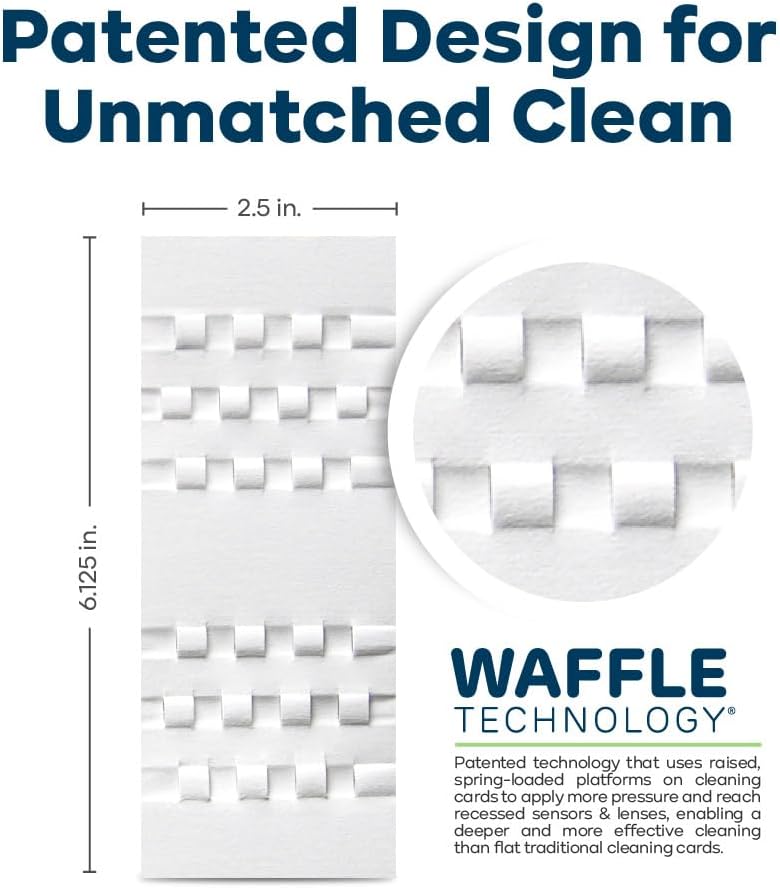 KICTeam - Waffletechnology Cleaning Cards for MICR Check Readers (15 Cards) - Presaturated with Quick Drying Solution - Made in USA