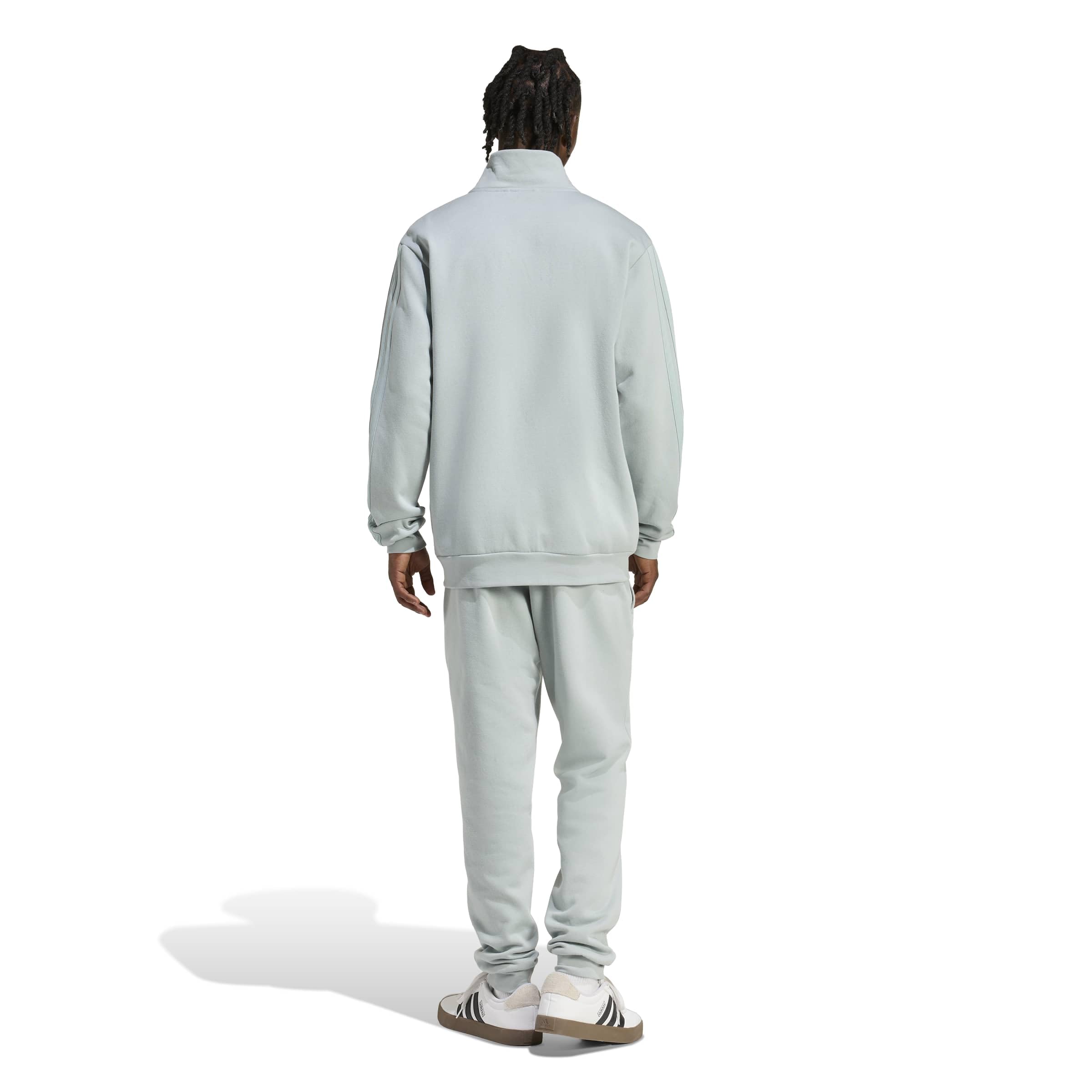adidas Homme SPORTSWEAR BASIC 3 STRIPES FLEECE TRACKSUIT, Wonder Sage, L