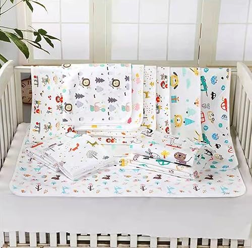 Miniatura 6 de Monvecle - Cambiador de pañales para bebé, impermeable, de algodón, lavable, reutilizable, color rosa, 42 x 28 pulgadas