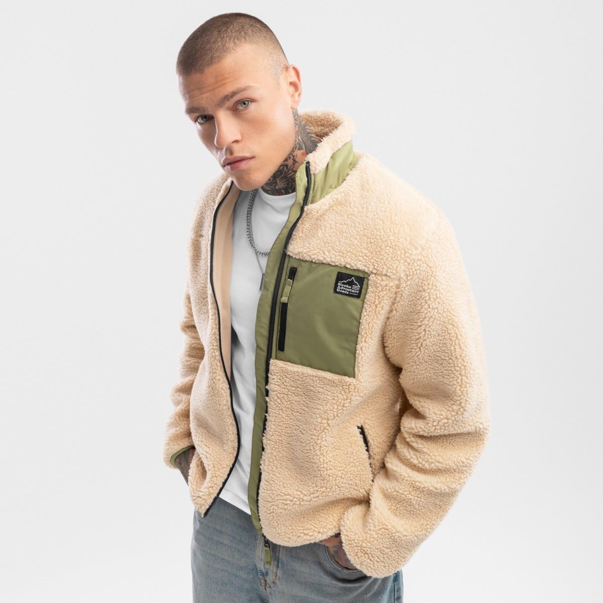 SIROKO Chaqueta sherpa lifestyle Walnut Beige