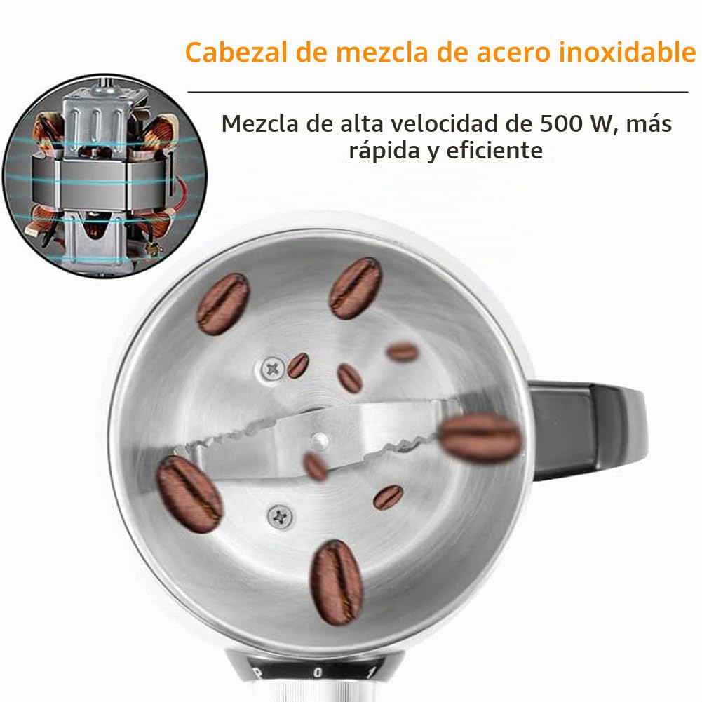 SOKANY 500W Molinillo de café eléctrico, Capacidad 300g, Molinillos de Especias, Acero Inoxidable, para Semillas Especias Frutos Secos Molinillo