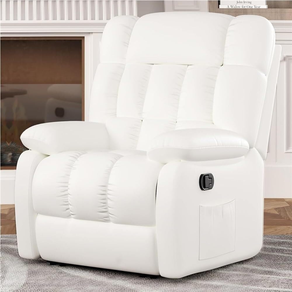 Wide Electric Lift Recliner Chair for Big Tall Elderly with Heated Massage Fabric Sofa USB Ports Cup Holders Side Pockets Comfortable Senior Lounge Seat Living Room Furniture