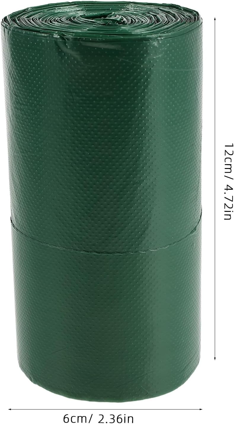 Operitacx 100PCS 7 Gallon Trash Bags | Green Plastic Garbage Bags with Handle | Unscented Thick Trash Can Waste Basket Liner for Home Office Bathroom Kitchen