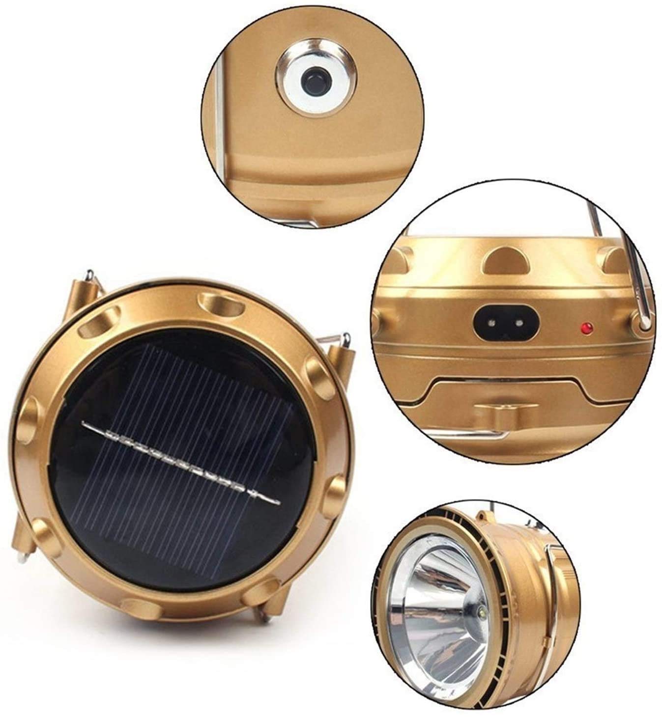 KANBUN Linternas LED para Acampar ADITAM, Luces para Acampar alimentadas por batería o con Carga USB, Linterna para Exteriores, Adecuada para Acampar, IR de excursión Quality Goods