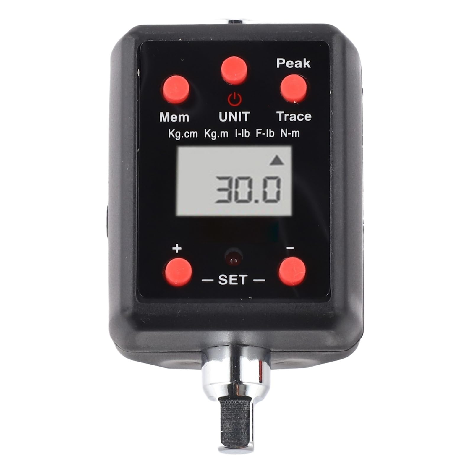 JCKJWL 1pc 1/4 3/8 1/2 3/4inch Digital Torque Wrench Adapter, Heavy Duty 0.3-35Nm/13-135Nm/2-200Nm/6-600Nm Electronic Torque Wrench Multiple Unit Switching(12.7mm)